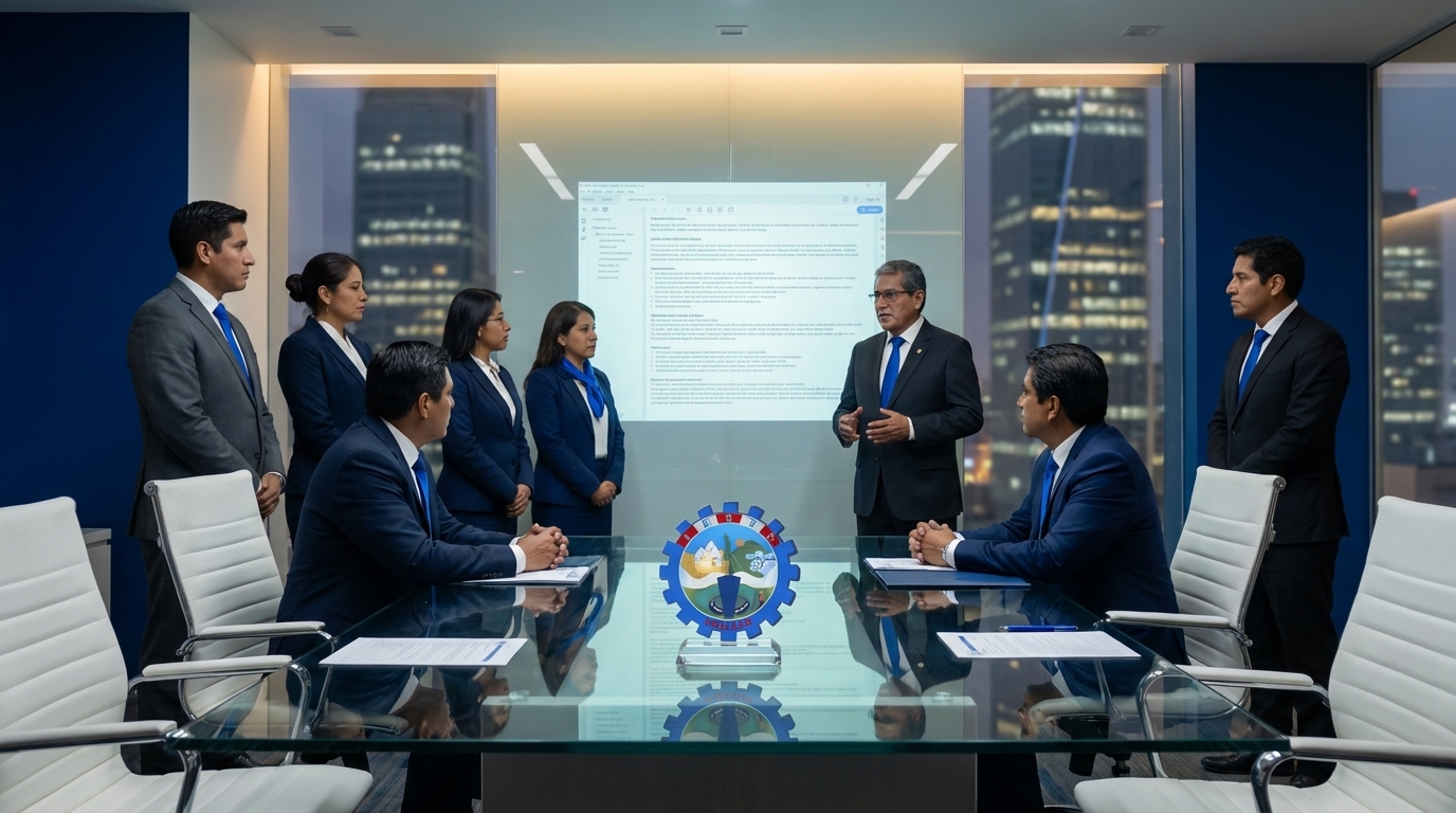 Equipo directivo planificando el PEI