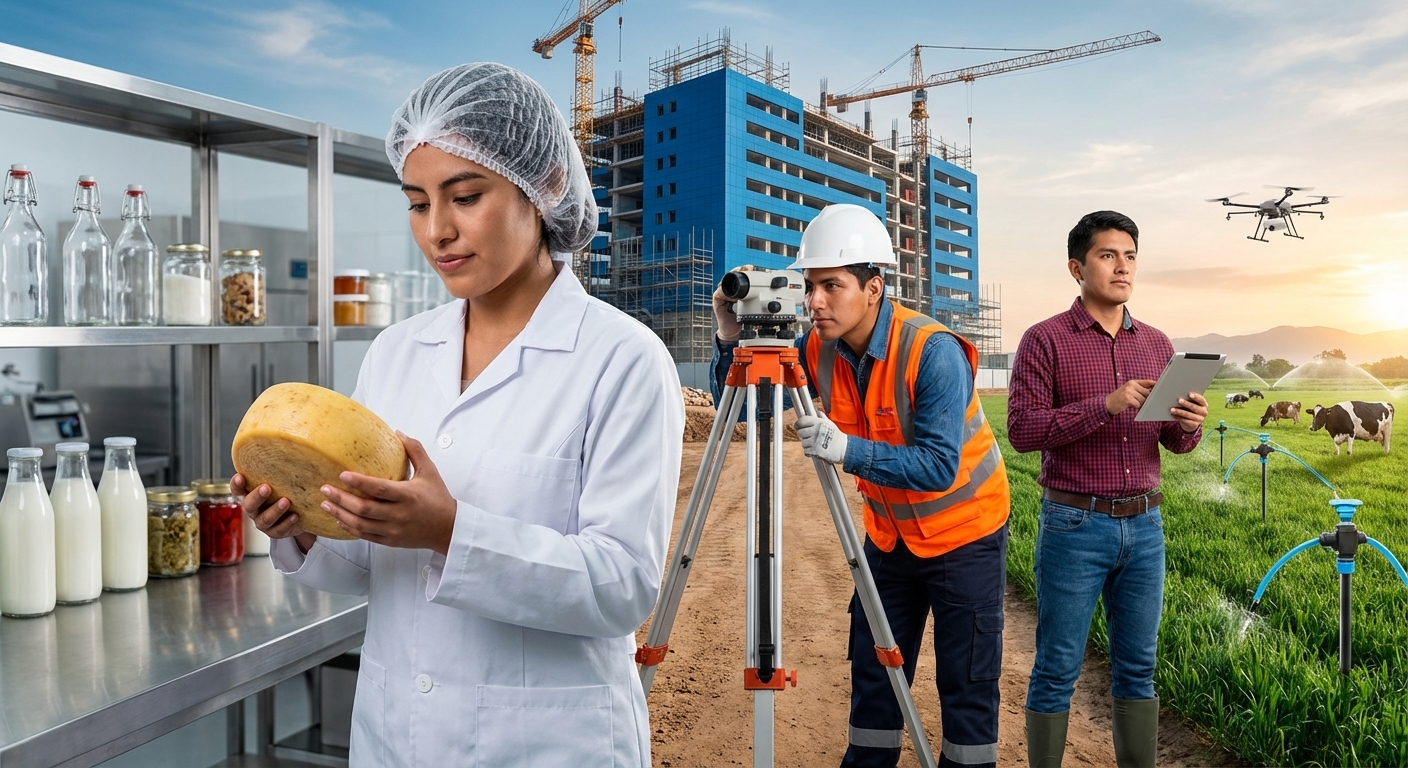 Estudiantes en prácticas de campo e industria
